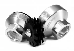 A Magnom Max unit opened, with its magnetic core beside the housing